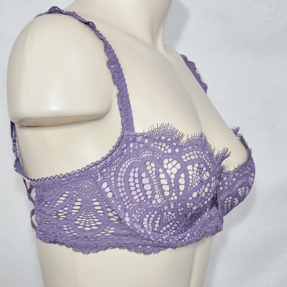 32D Victoria's Secret Dream Angels Push Up Without Padding Uw Bra Lavender - Picture 2 of 9